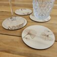 Lot de 4 dessous de verre – feuillage